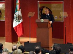 Calderón alienta los resultados de la estrategia anticrimen del Gobierno federal. NOTIMEX  /