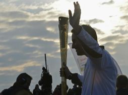 Un portavoz del LOCOG consideró que es normal que la antorcha llegue a apagarse durante el recorrido. REUTERS  /