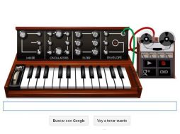 El sintetizador de Moog, un doodle que da buenas notas. ESPECIAL  /