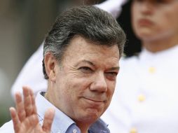 La confrontación ''seguirá con toda la contundencia y la decisión, hasta que abran la opción de la razón'', advirtió Santos. ARCHIVO  /