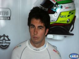 Sergio Pérez calificó como positivo el primer día de libres de Mónaco, aunque lamentó la aparición de la lluvia. AFP  /