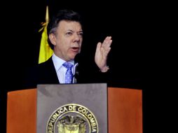 El presidente de Colombia, Juan Manuel Santos, agradeció la captura de uno de los principales narcotraficantes de su país. EFE  /