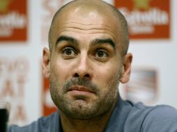 Pep desmintió en rueda de prensa malos entendidos entre él y Tito Vilanova. REUTERS  /