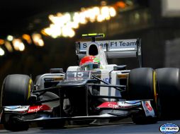 El tapatío Sergio Pérez logró la vuelta más rápida de la carrera con un tiempo de 1:17.296. AFP  /