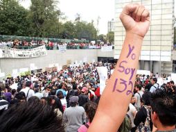Los estudiantes que conforman el movimiento #YoSoy132, afirman que éste será recurrente en la sociedad. EL UNIVERSAL  /