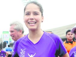 Ana Claudia Talancón forma parte de la fundación ''Aquí nadie se rinde'' desde que participó en la serie Terminales. EL UNIVERSAL  /