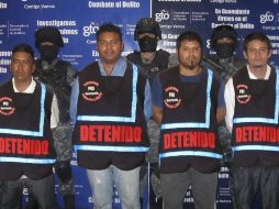 Los cuatro hombres acusados de incendiar los vehículos están a disposición de la Procuraduría General de la República. ARCHIVO  /