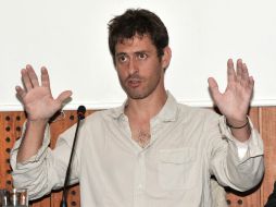 El periodista francés Romeo Langlois, liberado de las FARC, ofreció una conferencia de prensa en Bogotá. NTX  /