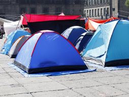 Maestros de Oaxaca, mantienen un plantón. NOTIMEX  /