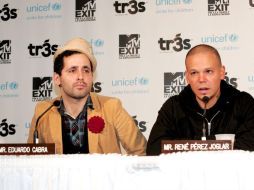 El líder de la Banda, René Pérez, fue el encargado de recibir el premio. ARCHIVO  /