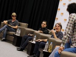 Santiago Auserón, Daniel Melero, Yigo Sugasti y Gerardo Enciso participaron en el panel 'La canción', como parte del FIM.l  /