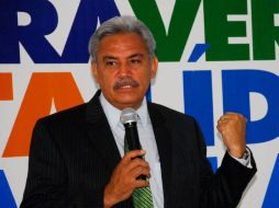 Cárdenas Jiménez dijo que de ganar, durante su gestión luchará por despartidizar al organismo del SIAPA. ESPECIAL  /