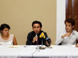 Rueda de prensa del movimiento #YoSoy132 Guadalajara.  /