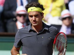 El suizo Roger Federer, durante la semifinal que perdió ante Novak Djokovic en tres sets. AFP  /