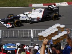 Sergio Pérez marcó un tiempo de 1:15.156 en el circuito de Montreal. REUTERS  /