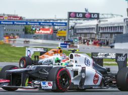 Sergio Pérez buscará tener una buena carrera en el circuito Gilles Villeneuve en Montreal. AFP  /