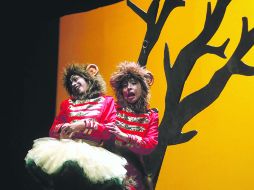 Hernán del Riego y Claudia Rodríguez, protagonistas de ''Monkeysee, monkey do''.  /