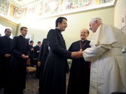 Benedicto XVI recibe a miembros de la Academia Eclesiástica Pontificia. EFE  /