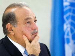 El empresario mexicano Carlos Slim participa en una conferencia organizada por la ONU en Ginebra, Suiza. AP  /