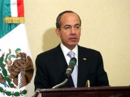 El Presidente Calderón dijo que aceptará cualquier decisión de los ciudadanos el 1 de julio. ARCHIVO  /