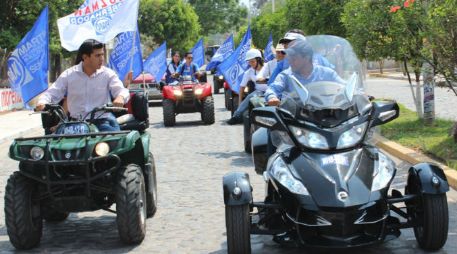 El recorrido inició en la cabecera municipal de San Marcos. ESPECIAL  /