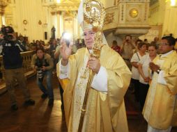 Robles Ortega invitó a los fieles a ver crecer el reino de Dios en los pequeños detalles de la vida diaria. ARCHIVO  /