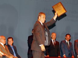 José Luis Real fue muy aplaudido por los presentes.  /