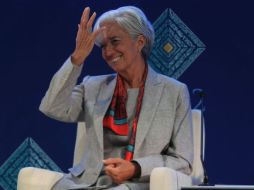 Christine Lagarde, directora gerente del FMI, durante su participación en Foro de Negocios B20. EL UNIVERSAL  /