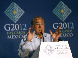 El secretario general de la Organización para la Cooperación y el Desarrollo Economico (OCDE), Ángel Gurria. EFE  /