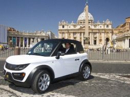 El vehículo fue donado por la empresa productora italiana NWG. NOTIMEX  /