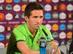 Moutinho espera la victoria ante los checos. AFP  /