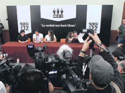 Integrantes de #YoSoy132, movimiento que ya organizó un debate entre candidatos presidenciales.NTX  /