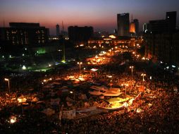 Manifestantes egipcios durante una protesta contra la Junta Militar. EFE  /