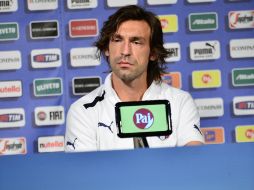 Andrea Pirlo destacó hoy en rueda de prensa que Italia muestra fuerza en todas las zonas del campo. ARCHIVO  /