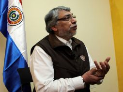 Sin abandonar su habitual tono conciliador, Lugo defendió la postura asumida en el proceso por las Fuerzas Armadas. AP  /