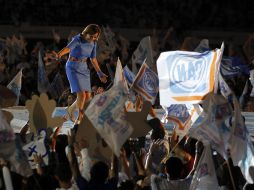 El estadio Omnilife lució abarrotado de simpatizantes panistas.  /