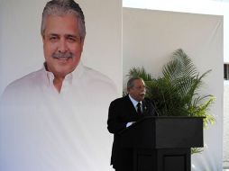 El gobernador Egidio Torre Cantú reiteró hoy su petición de que se esclarezca el crimen de su hermano Rodolfo. EL UNIVERSAL  /