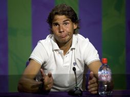 Rafael Nadal dijo que le faltó la 'chispa' de otras ocasiones para salir con la victoria en Wimbledon. AFP  /