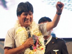 Evo Morales defendió la salida de su embajador para dar un escarmiento ''a presidentes que no respetan la democracia''. EFE  /