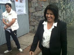 María de los Ángeles Martínez lamenta la 'guerra sucia',que dice, ha ocurrió durante este proceso electoral.  /