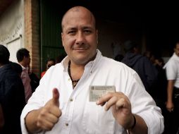 Antes de votar, el aspirante el Gobierno de Jalisco bromeó diciendo que 'aún no decidía por quién lo haría'.  /