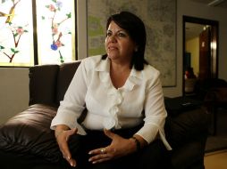 María de los Ángeles comentó que después de esta elección, seguirá trabajando para su partido.  /