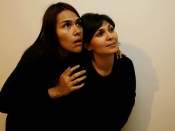 María Gutierrez (d) en el personaje de Tabita y Gabriela Pescador en el personaje de Margot.  /