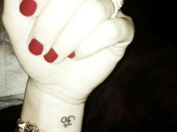 Cyrus mostró en Twitter su nuevo tatuaje. @MileyCyrus  /