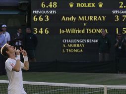 Andy Murray llega con buenas opciones a la final de Wimbledon. AP  /