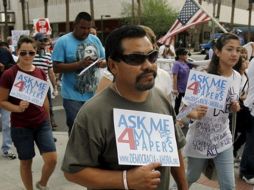 Activistas elogiaron la aprobación en California de una iniciativa ''antídoto'' a la ley antiinmigrante SB1070 de Arizona. ARCHIVO  /