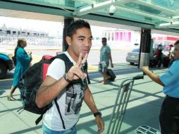 Marco Fabián salió de Guadalajara para reunirse con el resto del equipo en ciudad de México.  /