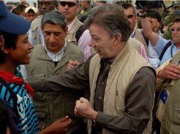 El presidente colombiano, Juan Manuel Santos, descartó que las FARC hayan derribado un avión militar en el Cauca. EFE  /
