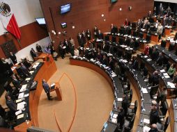 Para el vicecoordinador del PRD en el Senado, Carlos Sotelo, Calderón no tuvo argumentos para sustentar la firma de ACTA. ARCHIVO  /