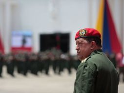 Hugo Chávez encabezó acto militar en Caracas. EFE  /
